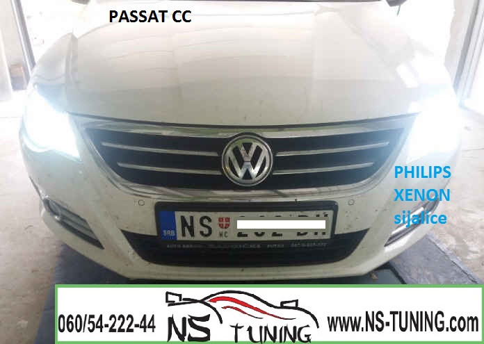 vw passat cc ugradnja xenon sijalica h7 philips novi sad tuning